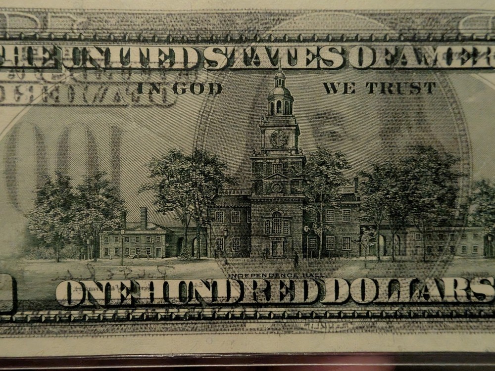 FRN Error Note WET INK TRANSFER ERROR Full Front To Back Offset Error Note
