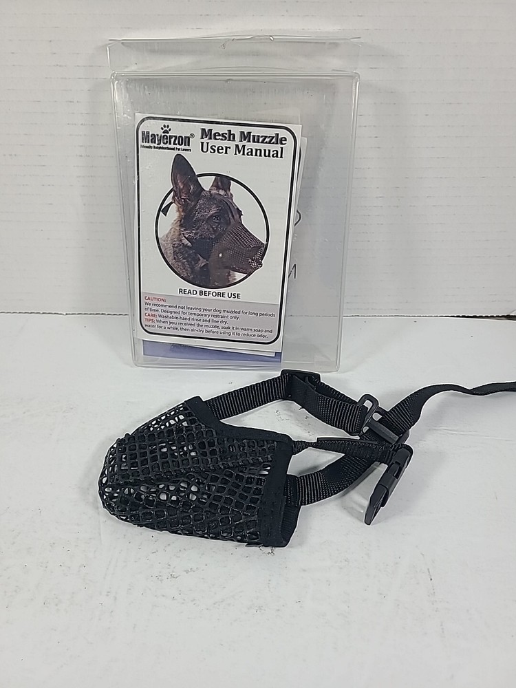Mayerzon Dog Muzzle, Soft Mesh Muzzle Extra Small