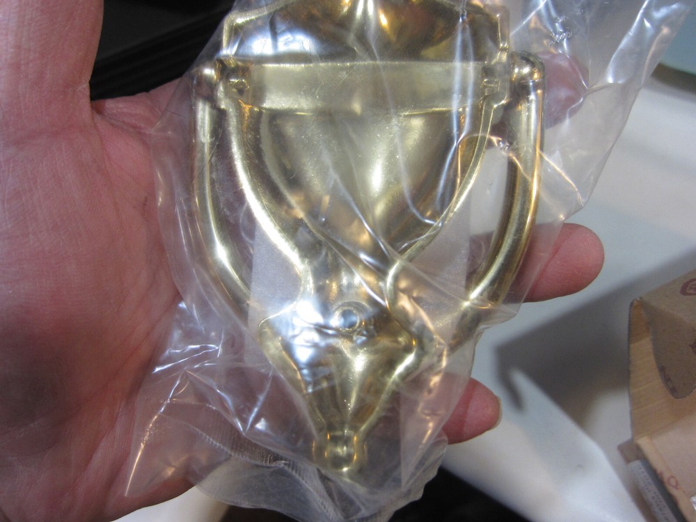 Baldwin Polished Forged Solid Brass Door Knocker #0102-003