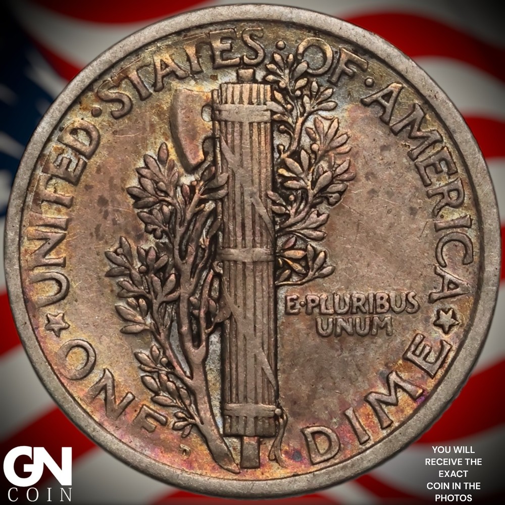 1924 D Mercury Dime B1374