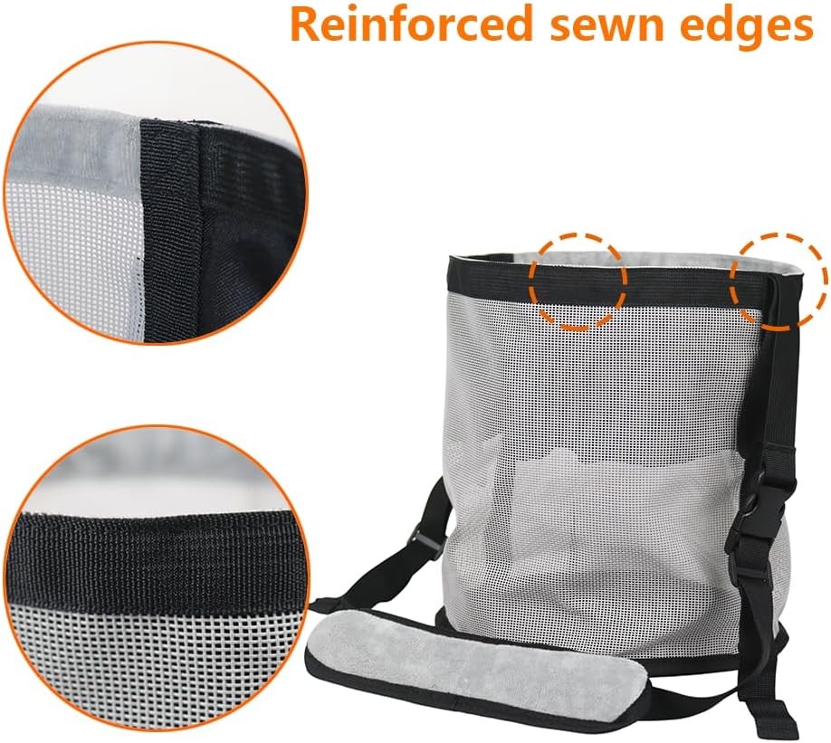 Double Waterproof Bottom Horse Feed Bag 2 Pack