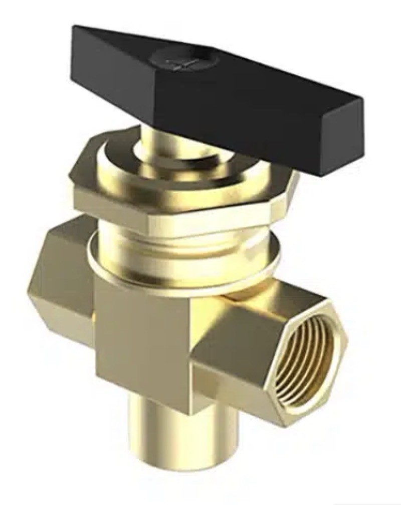 3-Way Diverting Ball Valve 1/4 NPTF 510-05020-00 Reitnouer P6760-0009