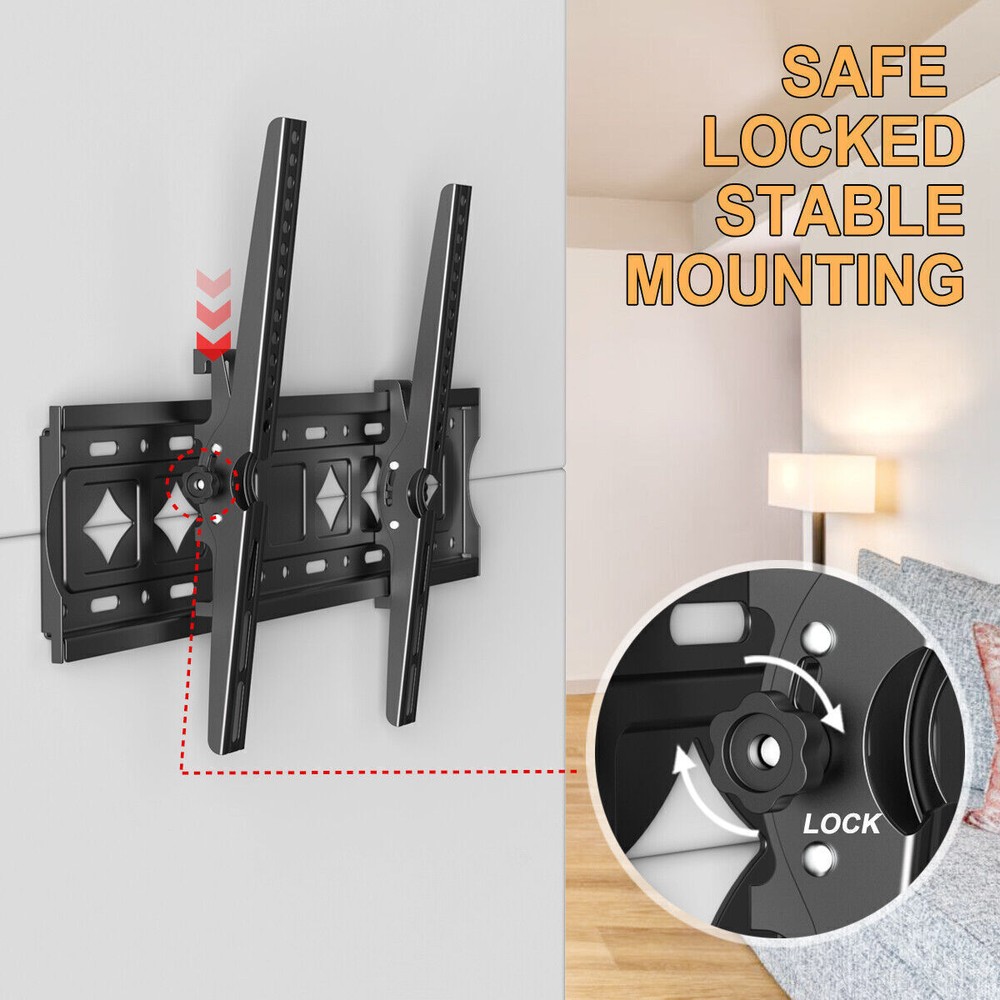 1Pack Universal TV Wall Mount Bracket Tilt for 32-75 inch Adjustable Bracket