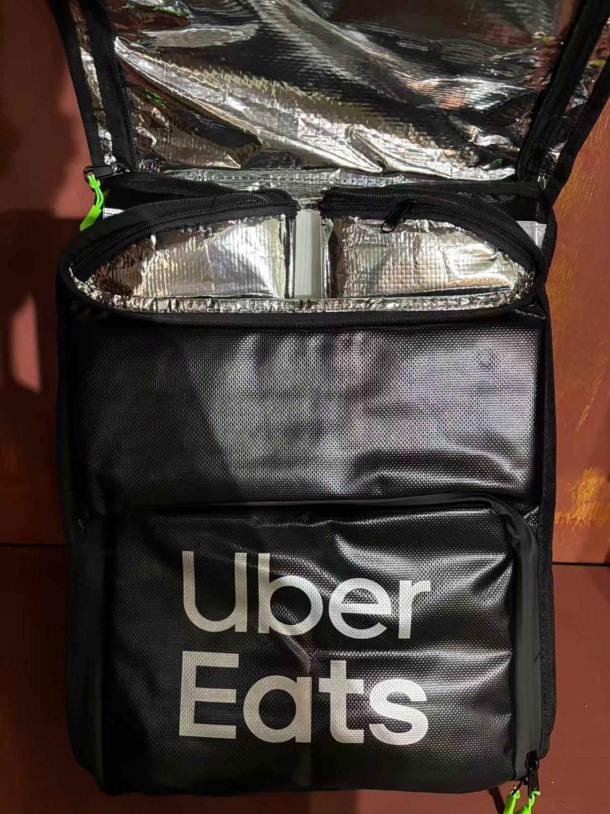 Uber Eats Double-Shoulder Takeaway Bag–PVC Waterproof Thermal Insulation Deliv