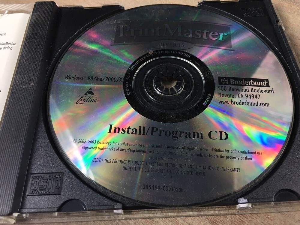 PRINT MASTER SILVER 15 : CD-ROM PC WIN 98/ME/2000/XP