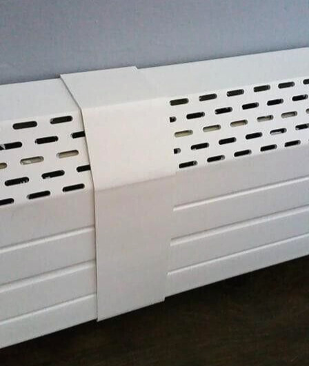 Baseboard Heat Cover Splice Plate Rust Resistant Composite Material Snaps Over