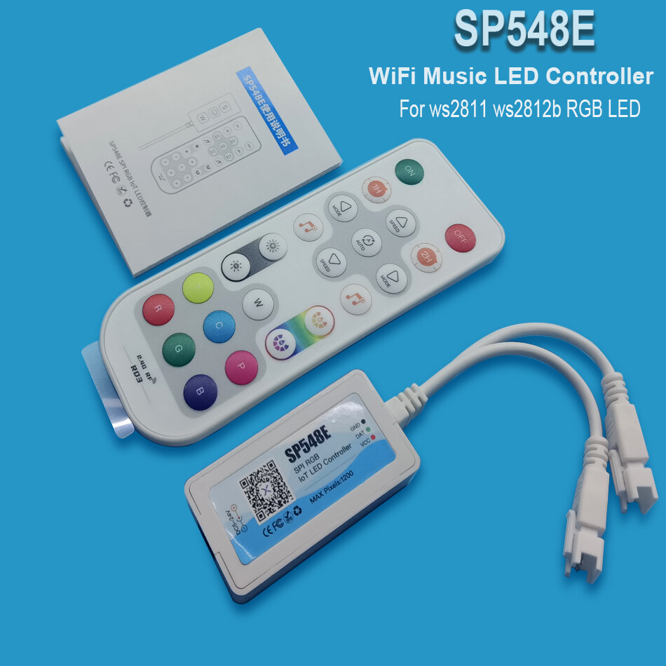 SP548E Wi-Fi+Bluetooth Music Pixel LED Smart Controller for WS2811 WS2812B LED