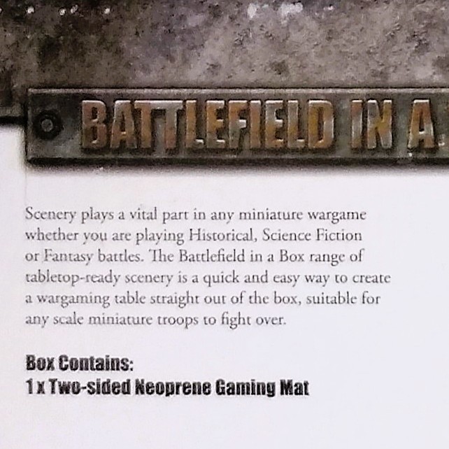 BATTLEFIELD IN A BOX BB951 Desert/Grass Two-Sided 48"x72" Neoprene Gaming Mat