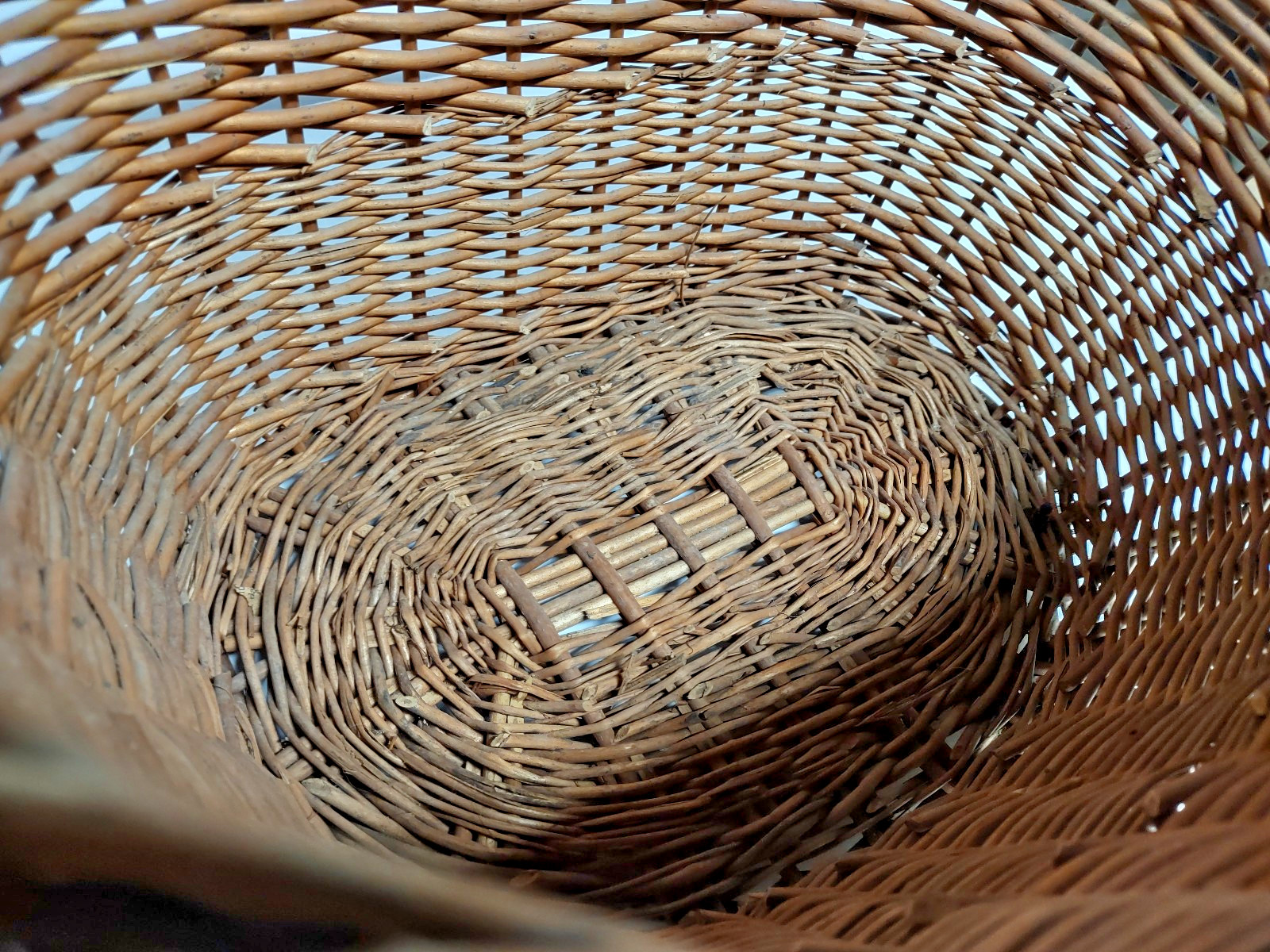 VTG Handmade Wicker Storage Container Front Handlebar Bicycle basket