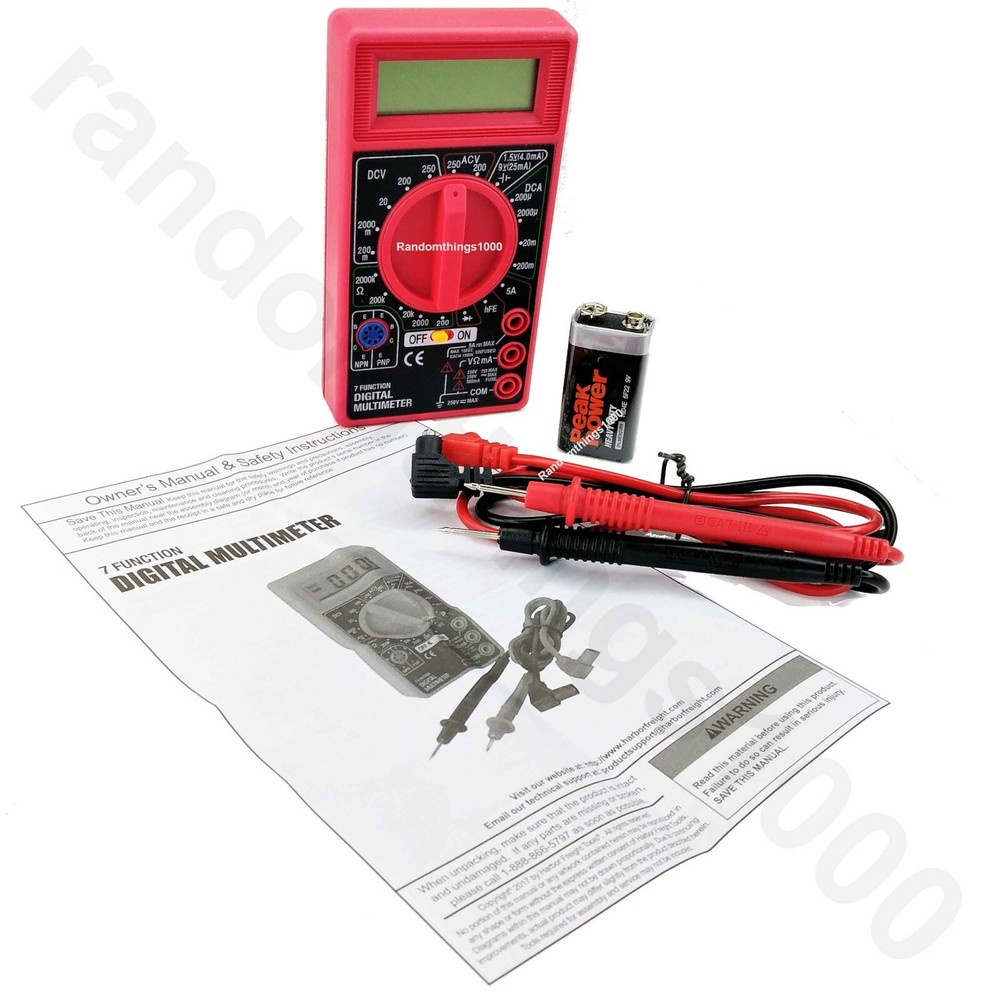 Digital Multimeter Battery Tester Voltmeter Voltage Tester OMH 7 Function Meter