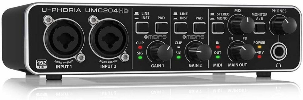 Behringer UMC204HD U-phoria USB Audio Interface