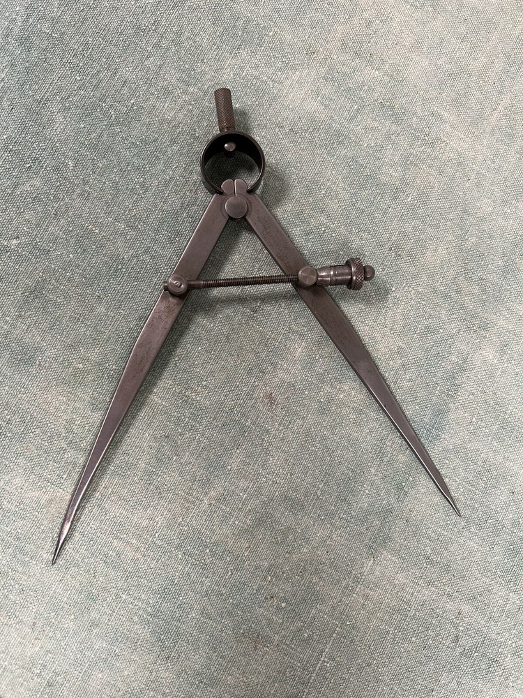 Starrett 83B-6 6" Yankee Spring Type Divider Flat Leg with Quick Spring Nut -USA