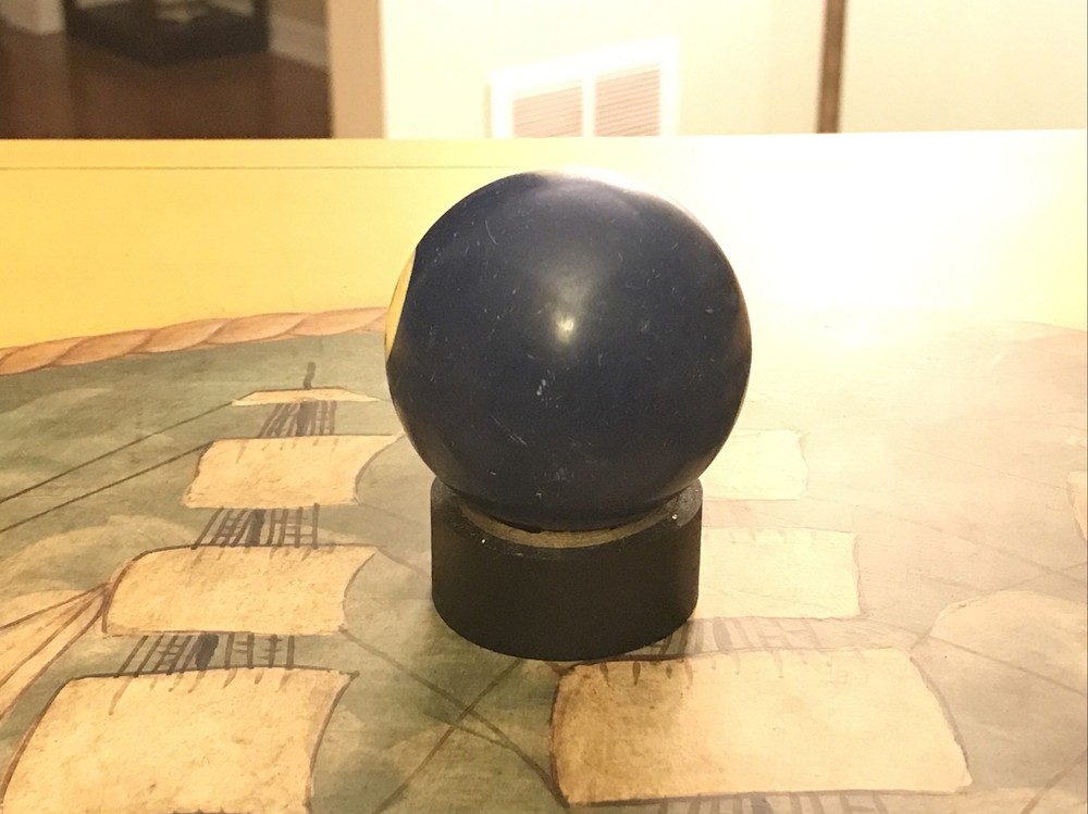 Vintage 2 1/4" Billiard #2 Two Solid Blue Standard Pool Ball