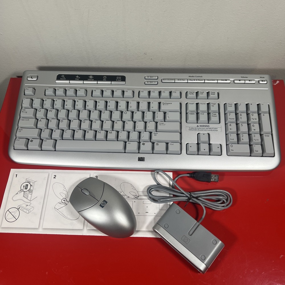 HP compaq 5187urf2+ Keyboard Mouse Receiver Wireless Set Combo New Without box