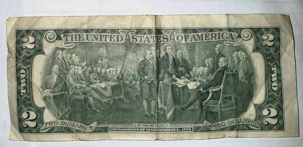 1976 $2 Dollar Bill Misalignment Error. VERY RARE