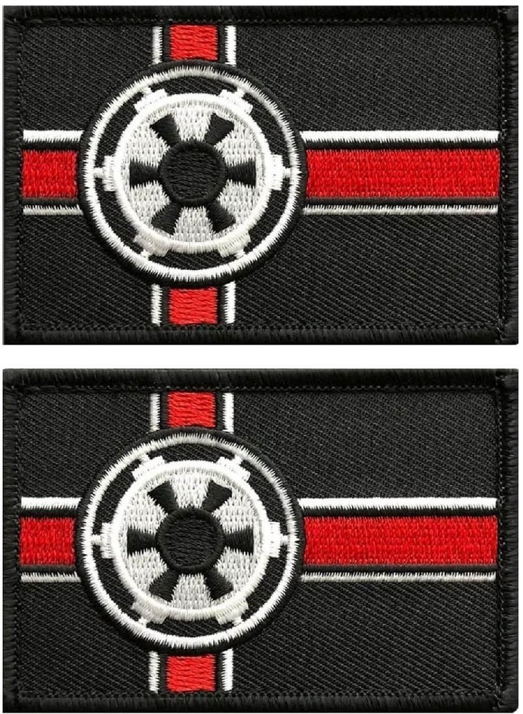 Imperial Galactic Alliance Flag Embroidered Patch | 2PC  3"x2" HOOK BACKING