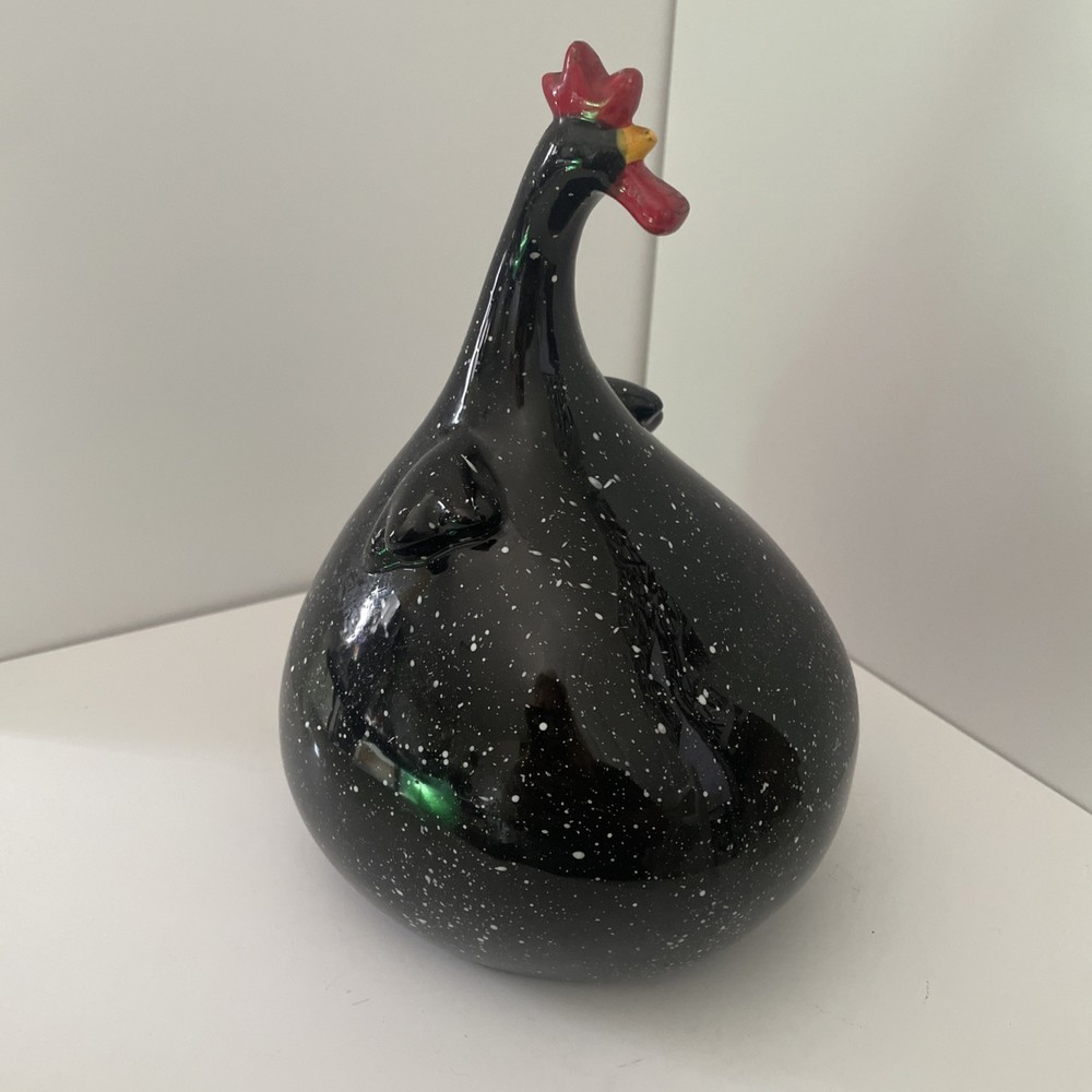 Black Speckled Hen/Rooster 8”