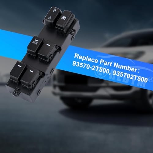 Upgrade Power Window Master Switch Left Driver Side 93570-2T500 for 2014-2015