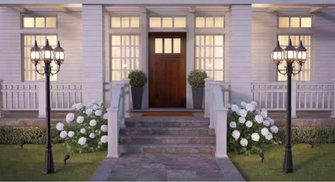 10 Pack Hampton Bay 20W LED Low Voltage Spotlight Metal Black Landscape Lights