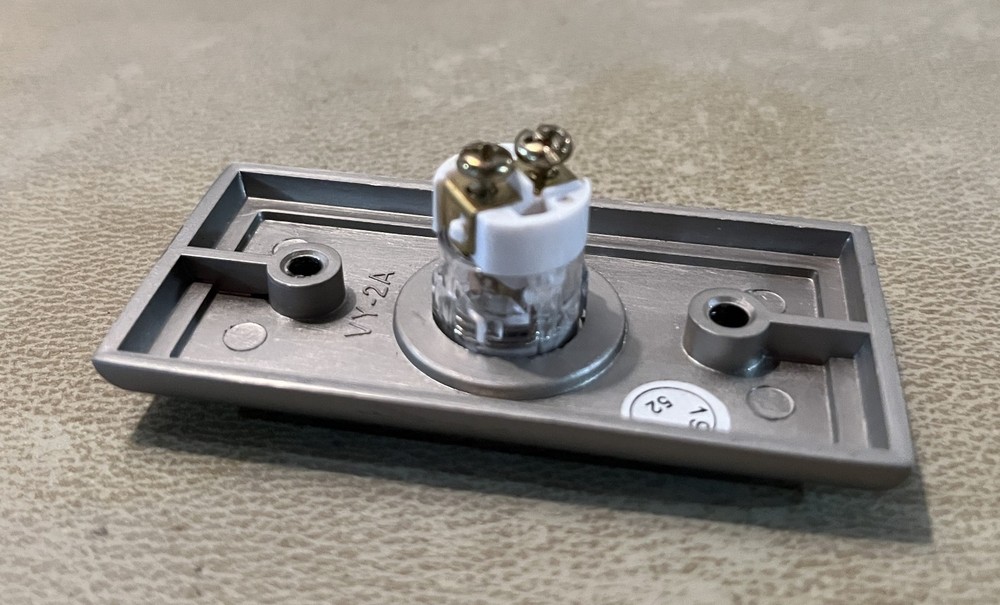 Nickel finish lighted doorbell button READ DESCRIPTION