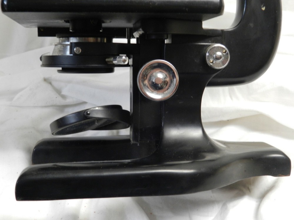 1946 SPENCER Buffalo Binocular Compound Scientific Microscope, Case, Lens, Man..