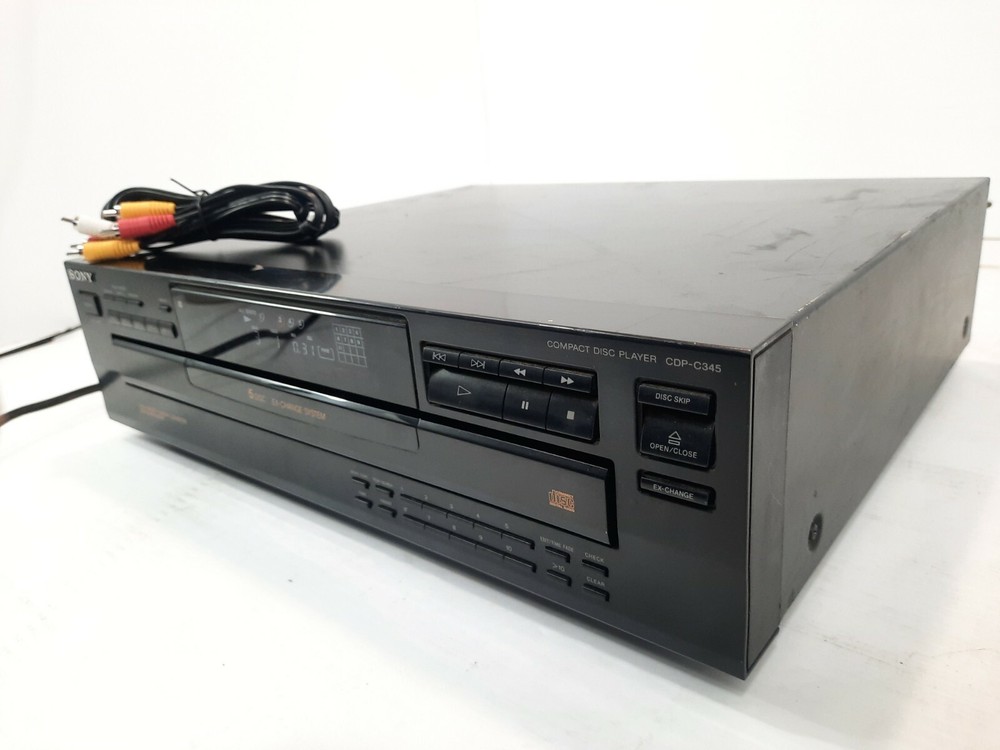 Sony Compact Disc Player CDP-C345 5 DISC CD Changer ■S■Tested Working■S■