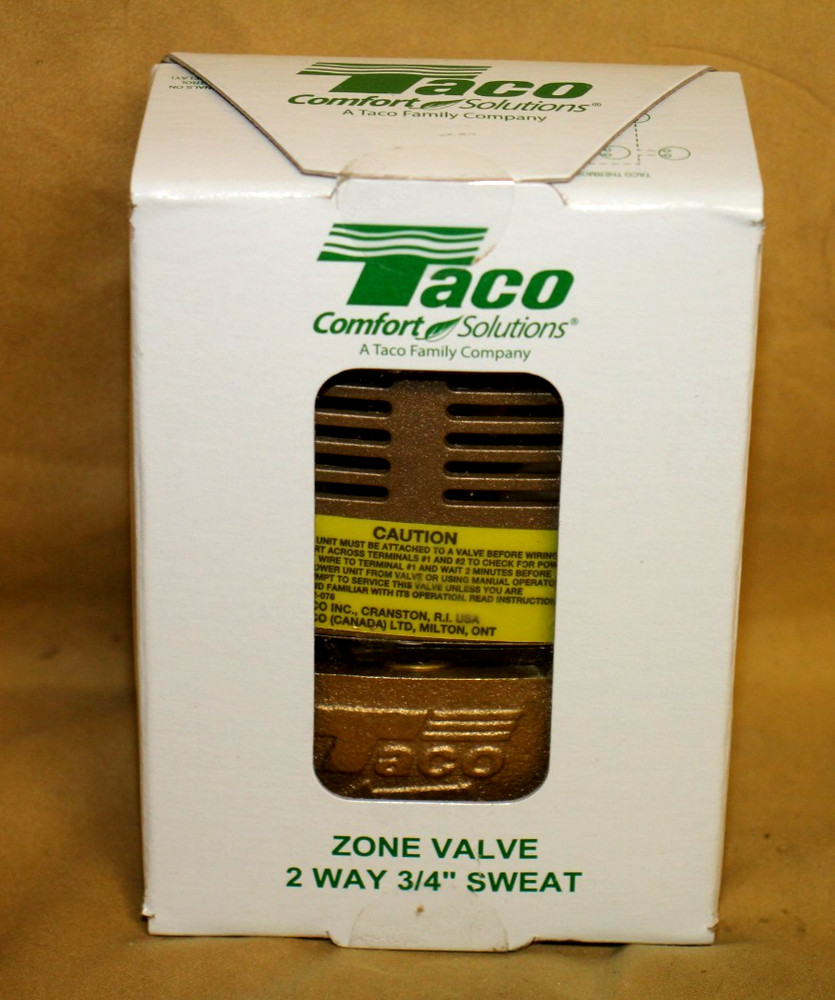 TACO 571-2 2-WAY ZONE VALVE 3/4" SWEAT
