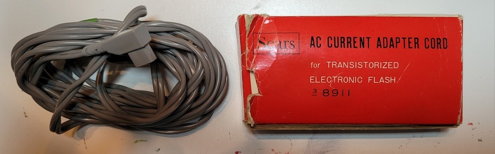 Vintage Sears Transistorized Electronic Flash, Orig Boxes. Incl Cable Untested