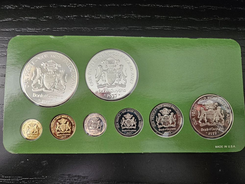 1977 Guyana Silver Proof Set