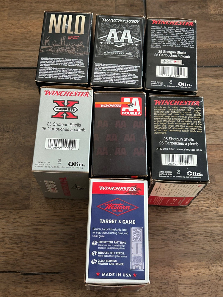 7 EMPTY 12 Ga Shotgun Shell Boxes “WINCHESTER”