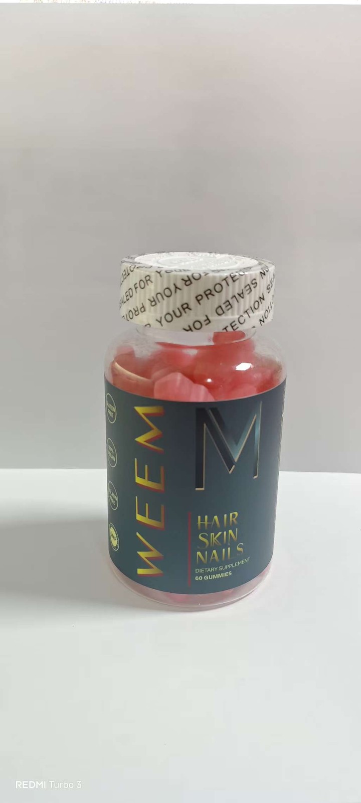 3 Packs WEEM Hair Skin and Nails Gummies, Vegan biotin Vitamins, Healthy Hair