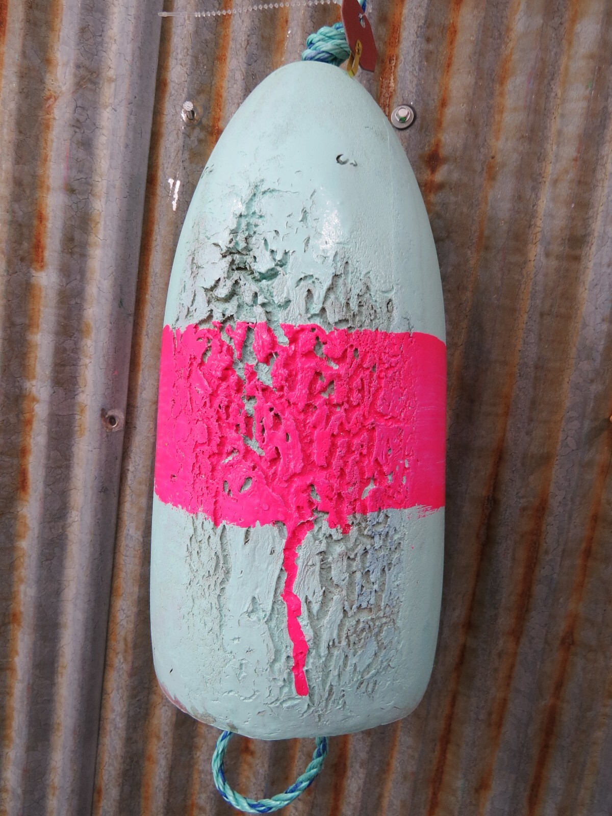 Authentic Small Dungeness Crab Lobster Pot Buoy Tiki Hut Float Bouy Bar (CB527)