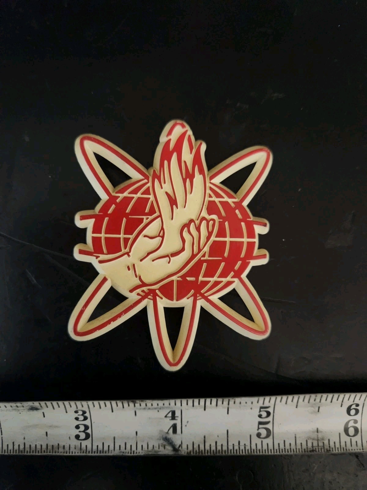 Unique 1960's Armstrong Gas Furnace Plastic Emblem.