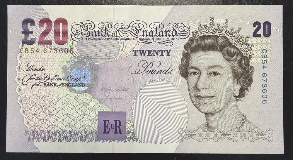 Old Twenty £20 Pound Note Uncirculated