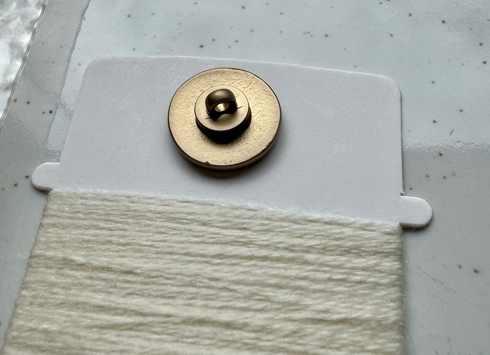 CHANEL Button & Thread, Authentic from Boutique, AU961 Ecru