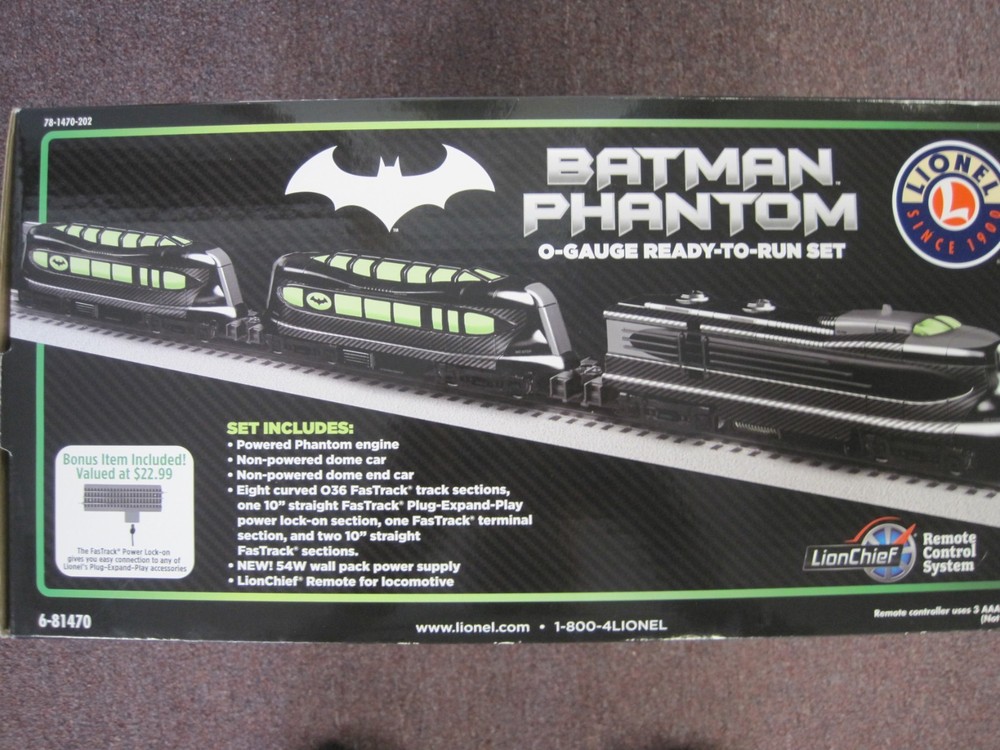 Lionel 6-81470 DC Comics Phantom Batman LionChief Train Set