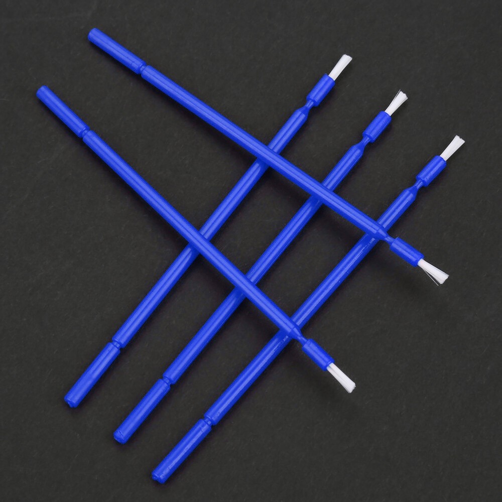 100Pcs/SET Dental Disposable Micro Applicator Brush Bendable Sticks - Blue