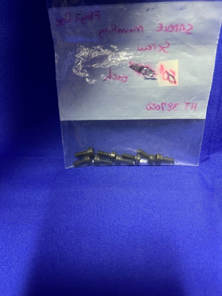 8 Floyd Rose Black Original Saddle Mounting Screws