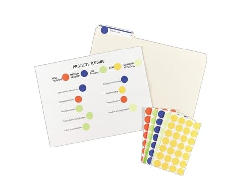 Print/Write Self-Adhesive Removable Labels, 0.75 Inch Diameter, Red, 1 pack