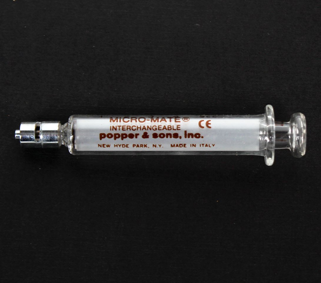 Popper 5cc Micro-Mate Glass Interchangeable Syringe w/ Luer Lock Tip