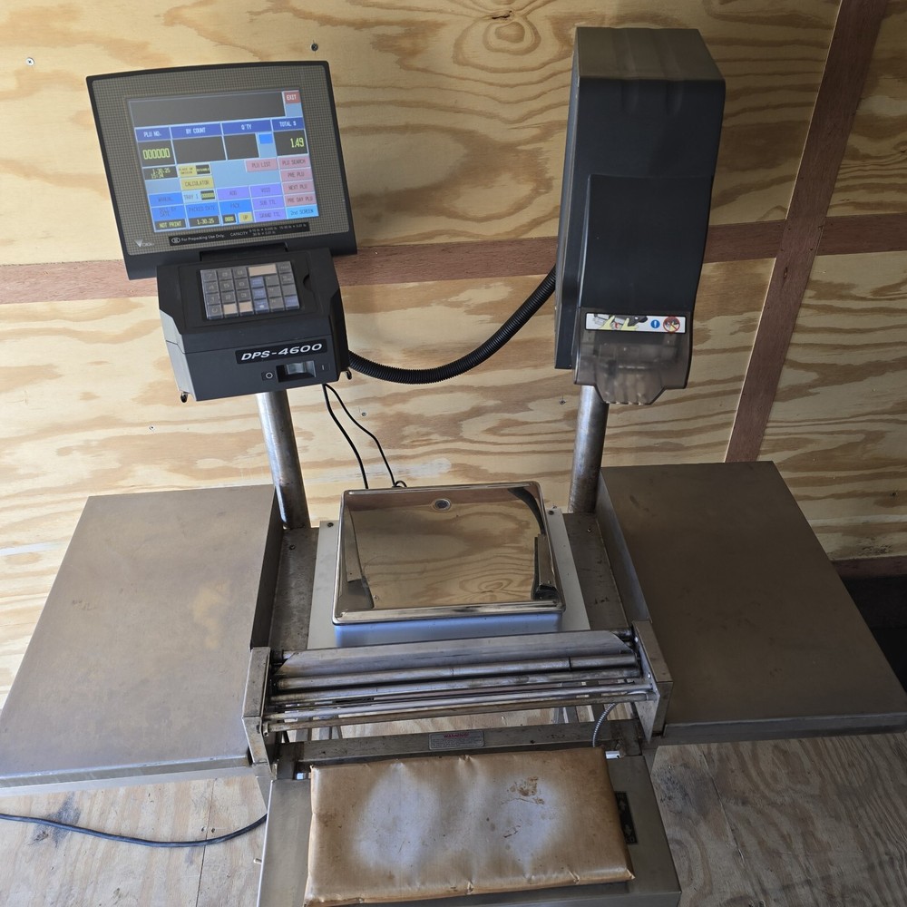 Meat Wrapper Wrap Station DPS-4600 Scale & Labeler