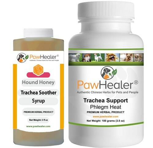 Trachea Soother Syrup BUNDLE with Trachea Support: Phlegm Heat - Natural Herb...