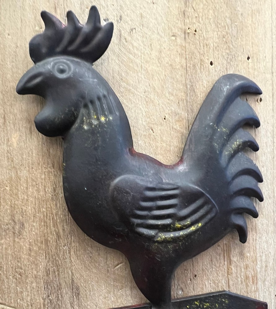 Rooster Metal Wall Hook 9" x 5"