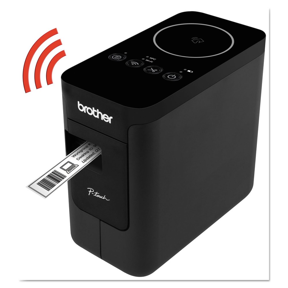 P-Touch, PTP750W, Wireless Label Maker, NFC Connectivity, USB Interface, Mobile
