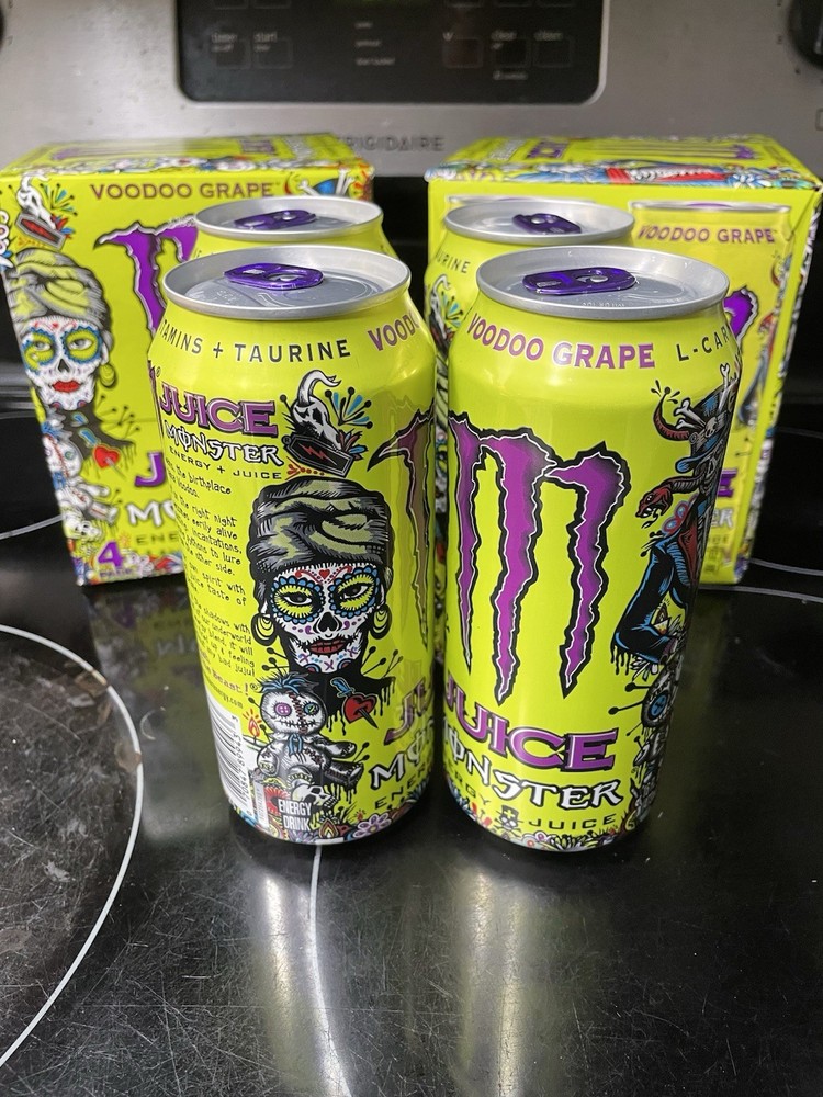2 Cans Monster Energy Voodoo Grape