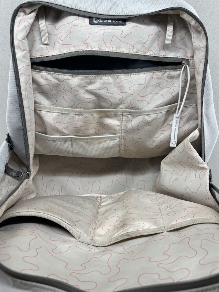 Doubletake Gray Melbourne Backpack Tennis Waterproof Pocket Adjustable Strap