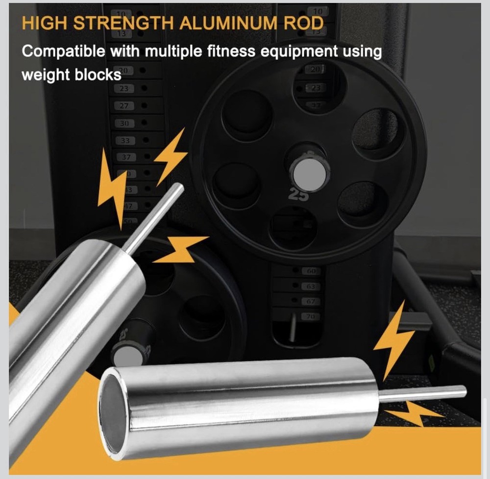 10mm Weight Stack Pin Extender Gym Cable Machine Olympic Plate Adapter