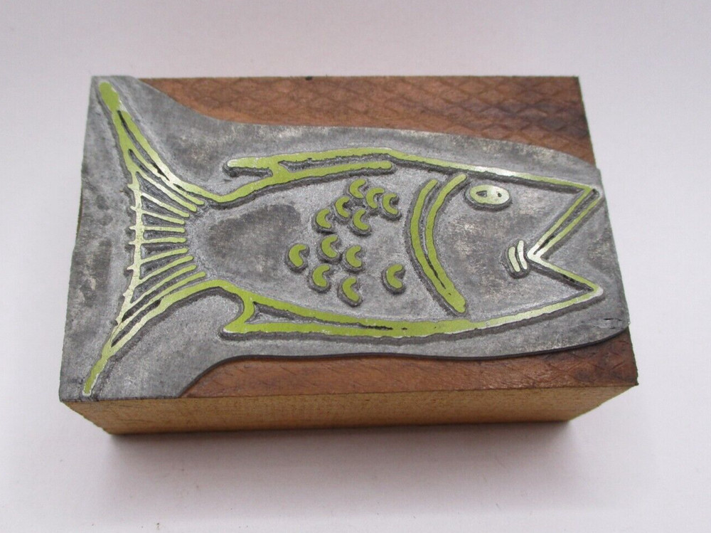 Printing Letterpress Printers Block Ugly Fish