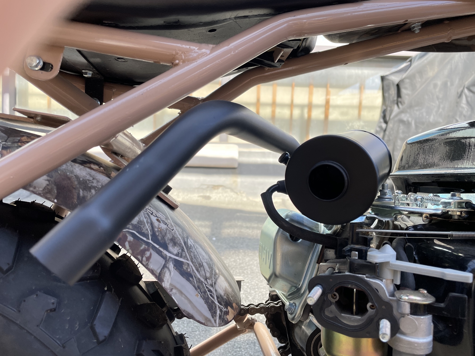 Upgrade Exhaust Pipe W/Muffler For Coleman CT200U 212cc 196cc Go Kart Mini Bike