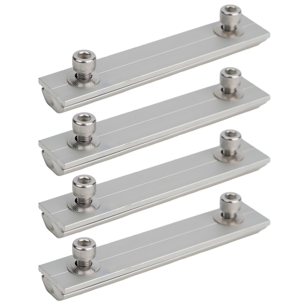 Aluminium Solar Module Rails Profile Connectors Mounting Connection Replacement